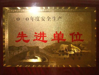 點(diǎn)擊查看詳細(xì)信息<br>標(biāo)題：2010年度安全生產(chǎn)先進(jìn)單位 閱讀次數(shù)：4285